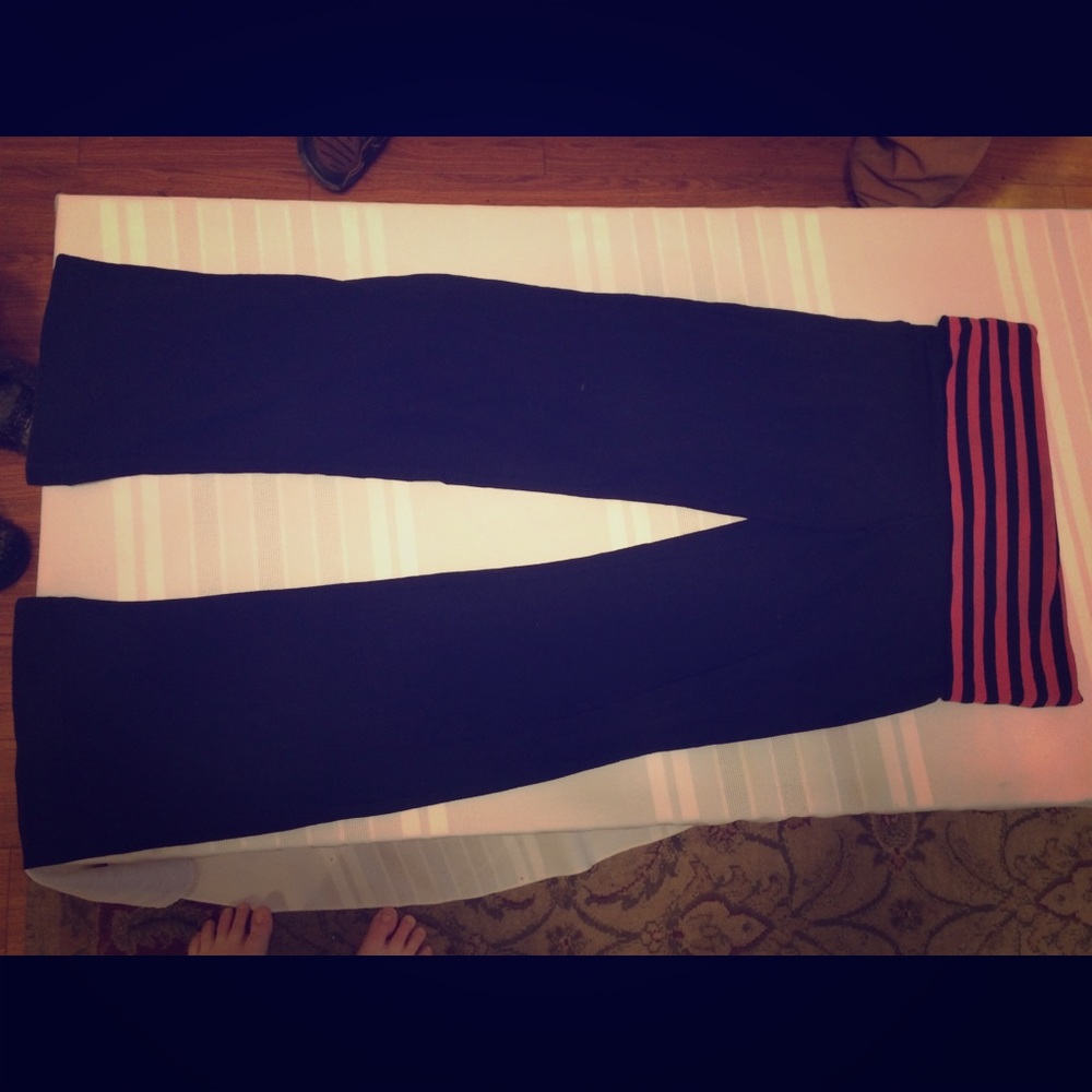 SO black flared pants